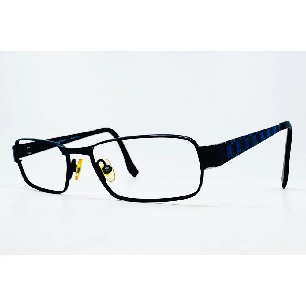 Mayhem Eyeglasses Mens Black Blue Rectangular MH 11 49-15-130